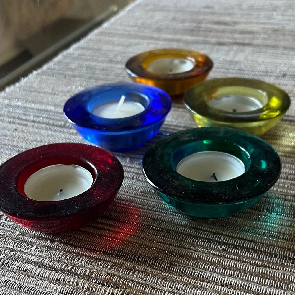 Crate&Barrel vibrant glass